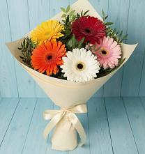 Букет цветов из:  Герберы в Львовском
