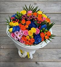 Букет цветов из:  Розы и Хризантемы #REPLACE_PRED# Львовском