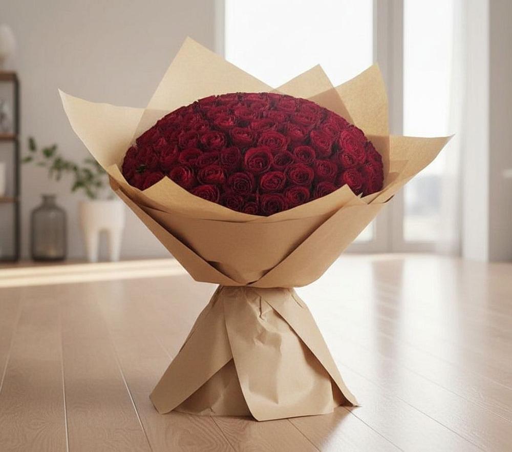 Букет 101 Красная роза в Львовском