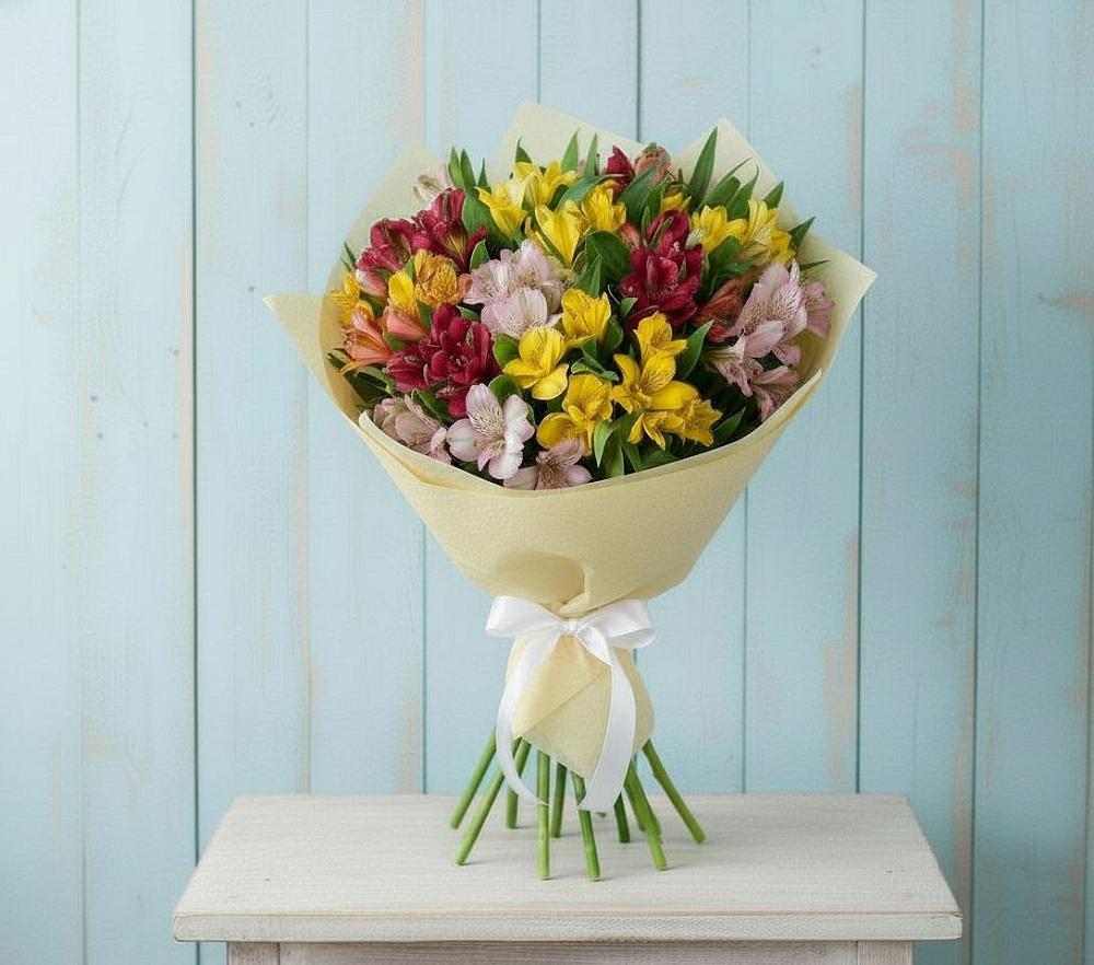 Букет цветов из: Альстромерии в Львовском